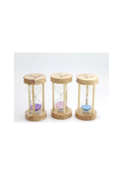 4 Adet Ahşap Kum Saati 5 Dakika Zamanlayıcı, Masaüstü Dekoratif Saat, Ahşap Tasarımlı Hourglass, 14 X 7 Cm Diğer