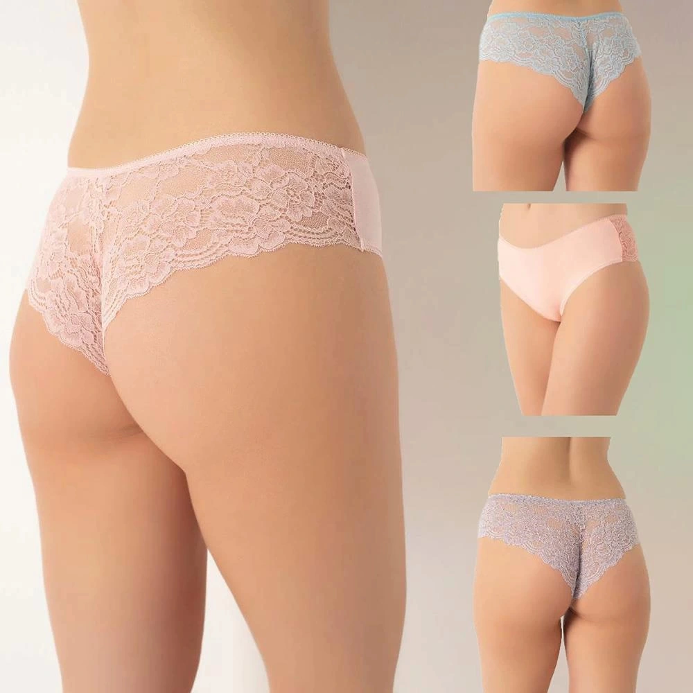 Confeo 804-004 Kadın Dantelli 4'lü Bikini Külot Asorti 1