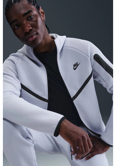 Nike Tech Fleece Full Zip Windrunner Hoodie Kapüşonlu Unisex Sweatshirt Mor