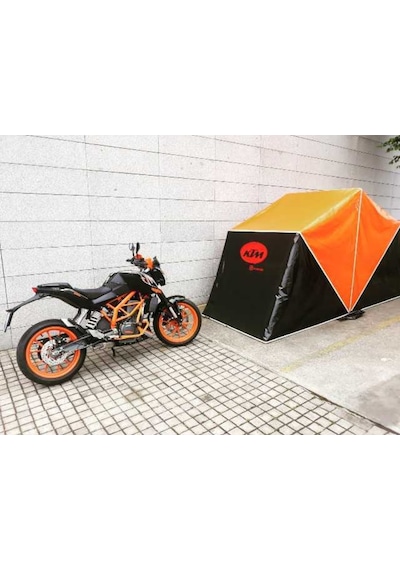 Portatif Motosiklet Garajı Branda Yanmaz Özellikli