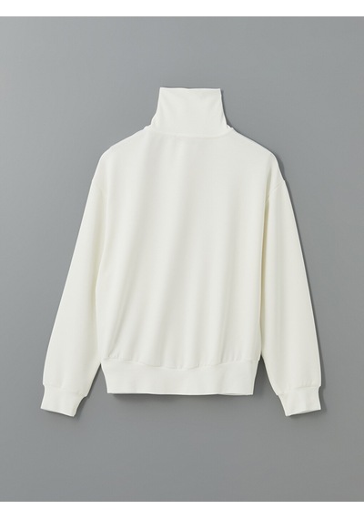 Lcwaıkıkı Classic Beyaz Dik Yaka Oversize Kadın Sweatshirt