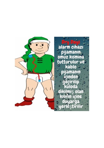 Yatak Islatma Idrar Alarm Cihazı Dry Days Enürezis Sesli Uyarı