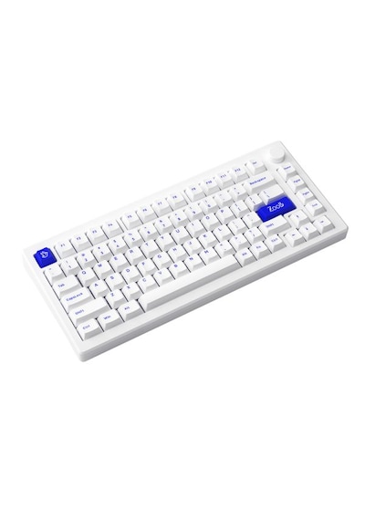 Akko MOD 007B PC Blue on White V3 Piano Pro Switch RGB Kablosuz Hotswap Mekanik Oyuncu Klavye
