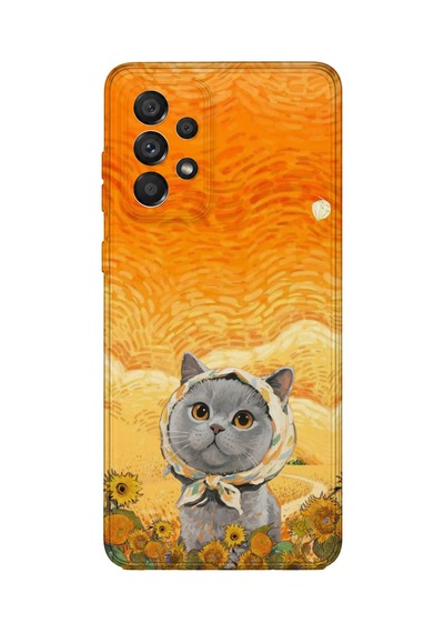 Samsung Galaxy M13 Uyumlu Baskılı Şeffaf Telefon Kılıfı Koleksiyon: Kawaii Cat 4