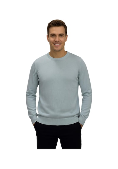 Raymons Erkek Spor Sıfır Yaka Regular Fit Kazak Bgl-st04953 Mint-yeşili