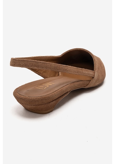 Luvishoes Berlına Toprak Süet Hakiki Deri Kadın Alçak Topuklu Ayakkabı Tarçın