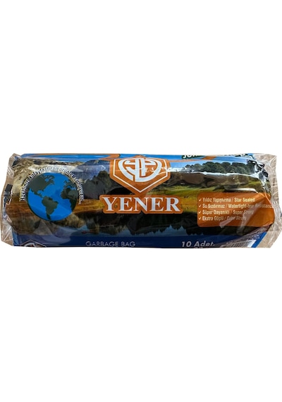 Yener Jumbo Çöp Torbası Poşeti - 2 Kat - Siyah - 400 G - 80 x 110 CM -10 Adetlik Rulo
