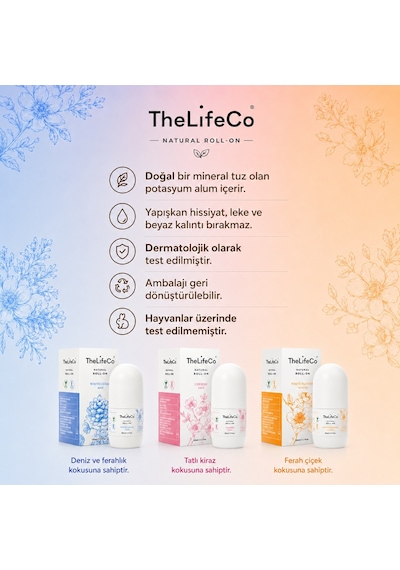 The Lifeco Cherish Kadın Roll-On Deodorant 2 x 60 ML