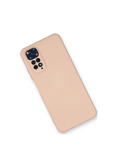 Uryport Xiaomi Redmi Note 11 Kılıf Nano İçi Kadife Silikon - Pudra