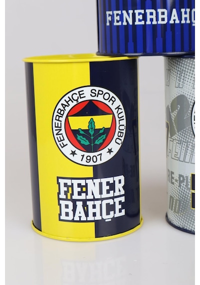 "dekomus Cep Defteri Hediyeli" Yeni Sezon Lisanslı Tekli Büyük Boy Fenerbahçe Metal Kumbara  Teşhir Ürün