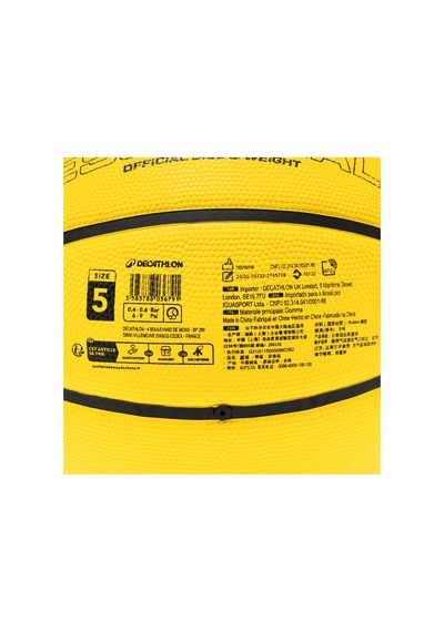 Kipsta Basketbol Topu - 5 Numara - Sarı - Essential R100