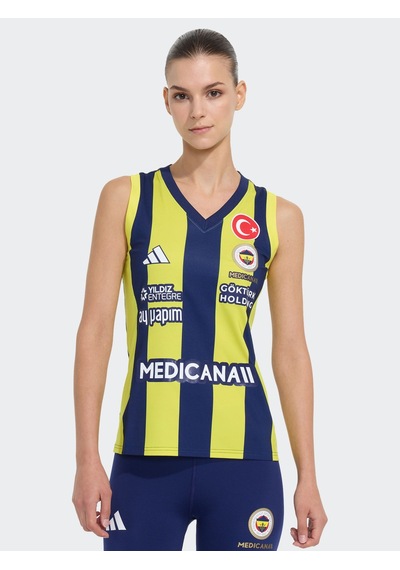 Fenerium Fenerbahçe Voleybol 2026/27 Adidas Çubuklu Kadın Forma Lacıvert-sarı