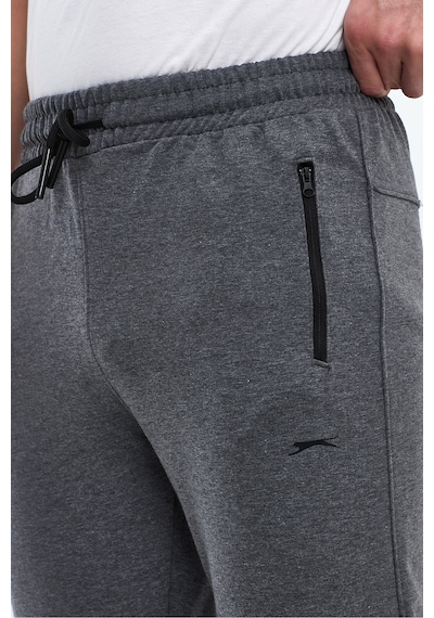 Slazenger Ofer In Erkek Fermuar Cepli Koyu Gri Eşofman Altı Koyu Gri