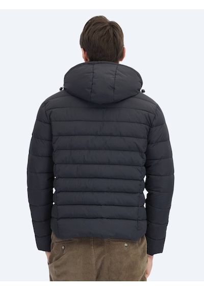 Kip Siyah Regular Fit Gömlek Yaka Casual Dokuma Mont Siyah
