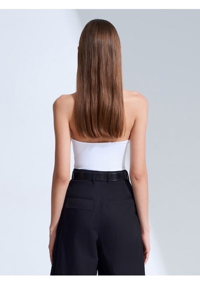 DİLVİN 21267 Halter Top-beyaz