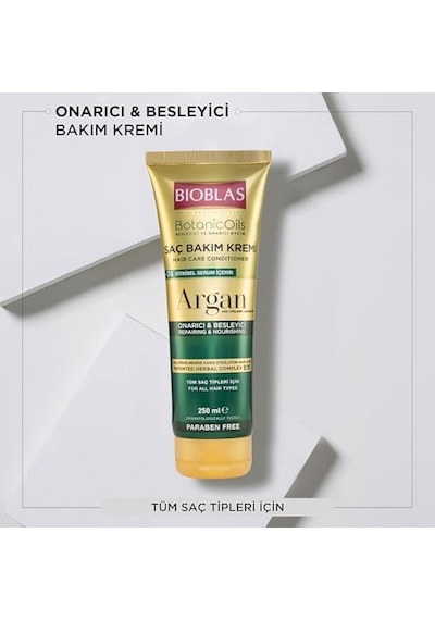 Saç Dökülmesine Karşı Bakım Kremi Argan Yağlı Bitkisel Kompleks B19 74 Bitkisel Serum Onarıcı Parlaklık Veren