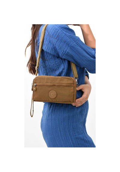 Baginn Klinkır Kumaş Mini Çapraz Askılı Kadın Çanta 571 Collection Yağmur Geçirmez El Çantası 20 10 Cm 001