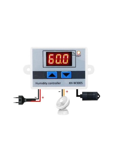 Xh-W3005 220V Ac Dijital Nem Kontrol Cihazı