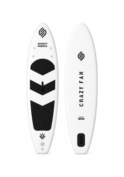 Crazy Fan Siyah Beyaz Şişme Sup Board / Paddle Board 320 Cm