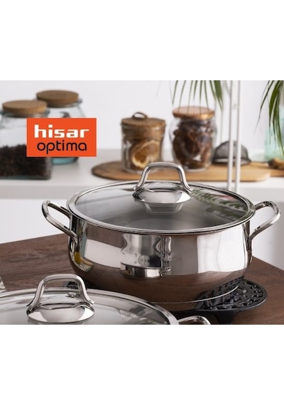 Hisar Optima Çelik Tencere 22 Cm