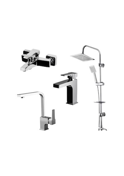 Aqua Lavabo,banyo Bataryası,sky Duş Ünitesi 941521-941511-941881l-440453 Krom