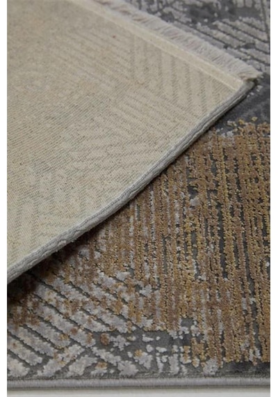 Çam Halı Naturel 1708 Gri Vizon Romans Halı Modern Eskitme Desenli Makine Halısı