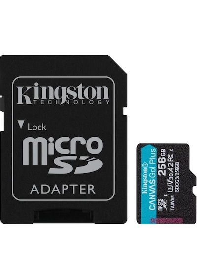 Kingston 256gb Canvas Select Plus Gen3 Micro Sdxc 100mb/s A1 Hafıza Kartı, Sdcs3/256gb