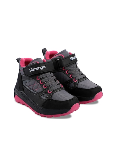 Slazenger KESHA Çocuk Cırt Cırtlı Siyah / Fuşya Bot