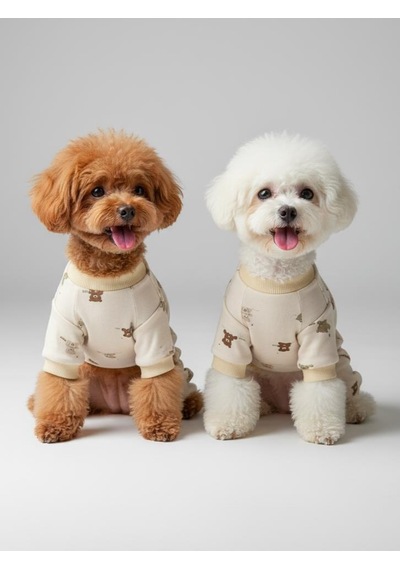 Teddy Pamuklu Köpek Tulum Pijama