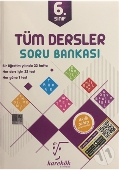 Karekök Yayınları 6. Sınıf Tüm Dersler Soru   Bankası