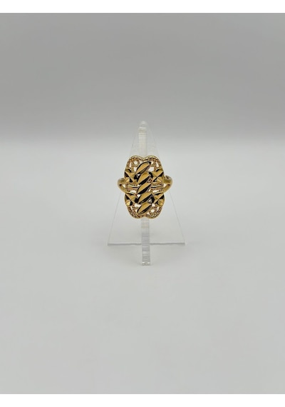 Arnes Jewelry Çelik 22 Ayar Altın Kaplama Ayarlanabilir Yüzük Ar492nes Gold