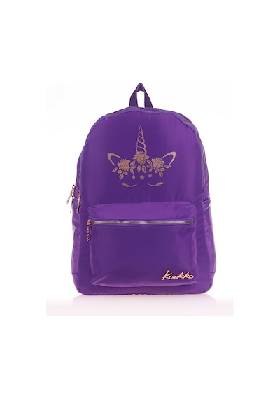 Kaukko Print Sırt Çantası Mor K1549