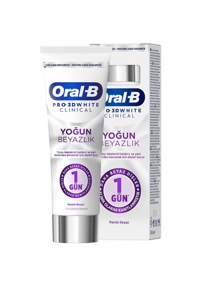 Oral-b 3d White Clinical Parlak Beyazlatıcı Diş Macunu 75 Ml - 5 Adet Tarı