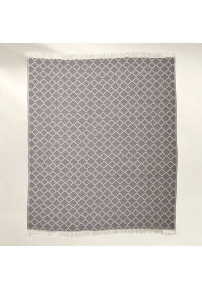 Diamond Çift Kişilik Battaniye Gri 200x220 Cm Diğer