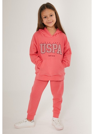 U.S. Polo Assn. Legends Pembe Kız Çocuk Eşofman Takımı Mint