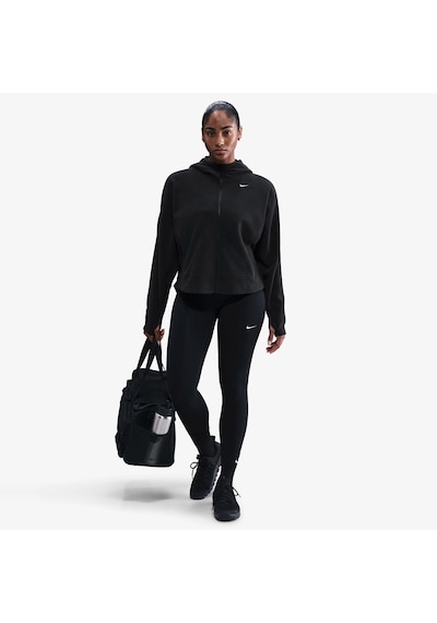 Nike One Therma-fıt Fz Top Oversıze Polar Kadın Siyah Sweatshirt-sportxstore