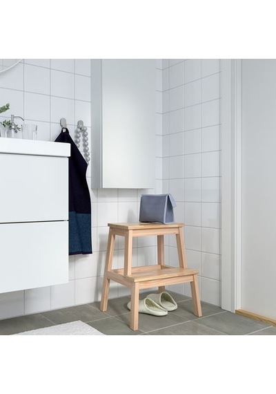 Ikea Bekväm Basamaklı Tabure, Kayın, 50 Cm