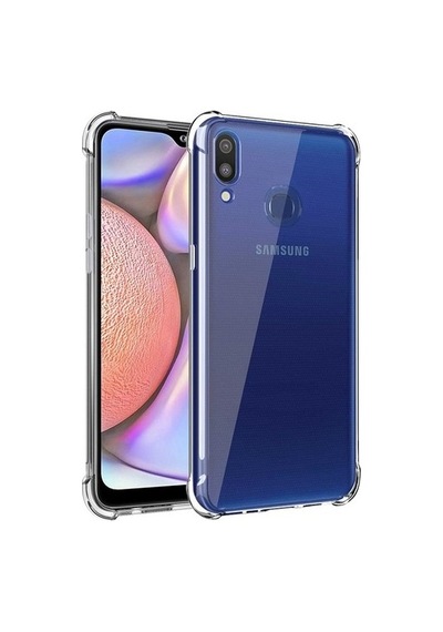 Samsung Galaxy A10s Uyumlu Kapak Şeffaf Airbag Köşe Korumalı Antishock Silikon Kapak