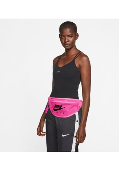 Nike Air Heritage Fanny Pack Zip Hip Waist Bag Bum Belt Thermo Plastic Key Ring Pembe