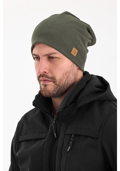 Erkek Termal %100 Pamuklu Soft 2 Stil 1 Arada Bere Premium Cuts Serisi - Standart / Haki Haki