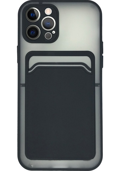 Fitcase Apple Uyumlu iPhone 12 Pro Kilif Cardy Kartlik Cepli Mat Kapak 514448012