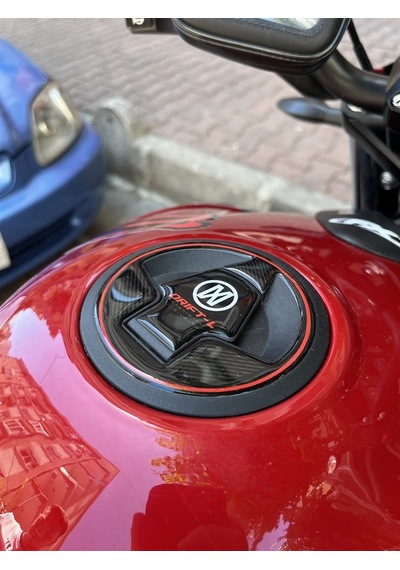 Mondial Drift L Full Tank Pad Set Siyah - Kırmızı