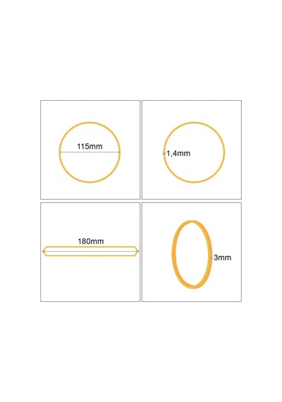 Ekoset Geniş Kauçuk Ambalaj Paket Lastiği 18 MM 1 KG