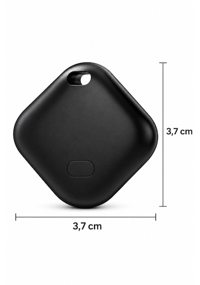 Kensa Airtag Apple iOS Uyumlu & Android Uyumlu Akıllı Takip Cihazı Sesli Bulma Özellikli Siyah