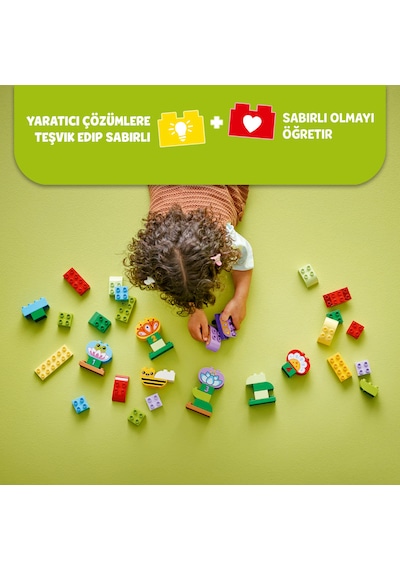 LEGO® DUPLO® Kasabası Yaratıcı Bahçe ve Çiçekler 10444 - 2 Yaş ve Üzeri Küçük Çocuklar için Eğitici Oyuncak Yapım Seti (45 Parça)