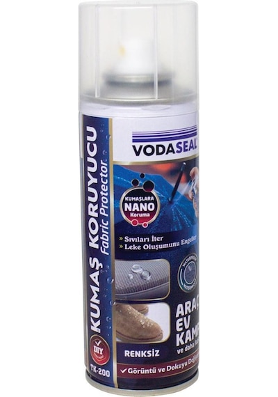 Vodaseal Nano Kumaş Koruyucu Sprey Şeffaf 200 Ml. 1 Adet
