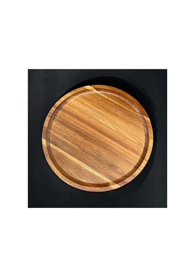 Akasya Yuvarlak Sunum Servis Tabağı Tabak 25cm Çok Renkli