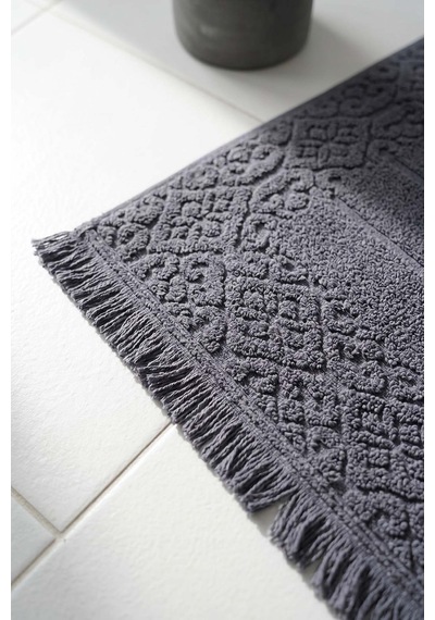 Aflora Antrasit %100 Pamuk Ayak Havlusu - 60x130 Cm