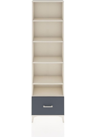 Arges Dolap 5 Raflı Tek Çekmeceli 60x30x221 Aytaşı-antrasit Aytaşı