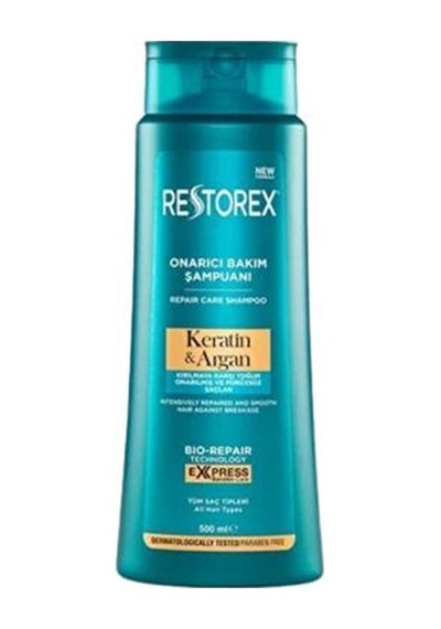 Restorex Şampuan 500ml. Keratin-argan Tüm Saç Tipleri